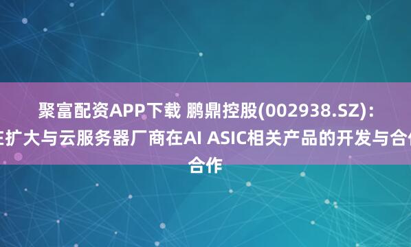 聚富配资APP下载 鹏鼎控股(002938.SZ)：在扩大与云服务器厂商在AI ASIC相关产品的开发与合作
