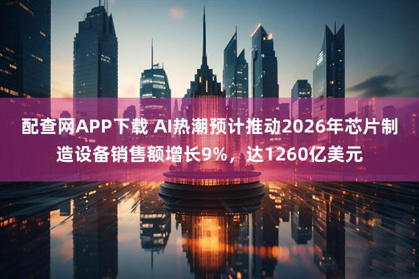 配查网APP下载 AI热潮预计推动2026年芯片制造设备销售额增长9%，达1260亿美元